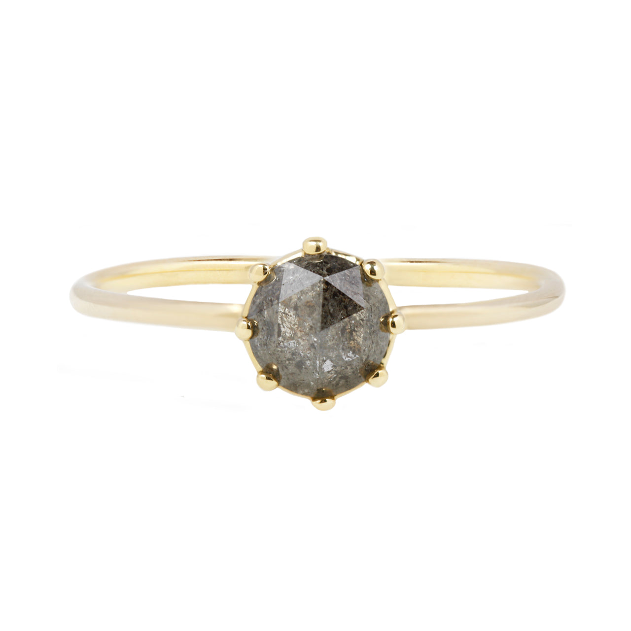 Rose Cut 8 Prong Ring